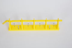 Yellow Rack 4-Bay Wall Mount