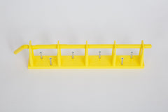Yellow Rack 4-Bay Wall Mount