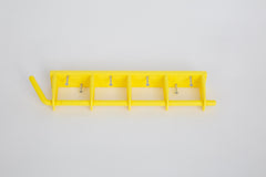 Yellow Rack 4-Bay Wall Mount