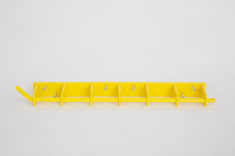 Yellow Rack 6-Bay Wall Mount