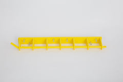 Yellow Rack 6-Bay Wall Mount