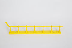 Yellow Rack 6-Bay Wall Mount