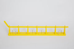 Yellow Rack 6-Bay Wall Mount