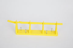 Yellow Rack 3-Bay Wall Mount