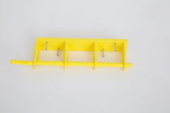 Yellow Rack 3-Bay Wall Mount