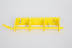Yellow Rack 3-Bay Wall Mount