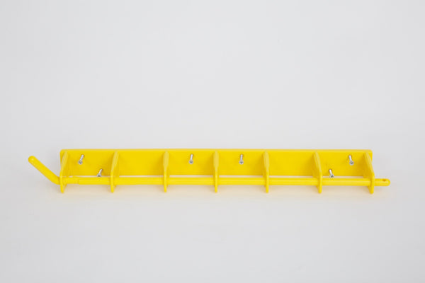 Yellow Rack 6-Bay Wall Mount