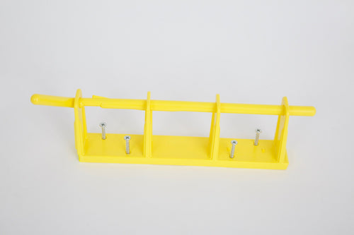 Yellow Rack 3-Bay Wall Mount