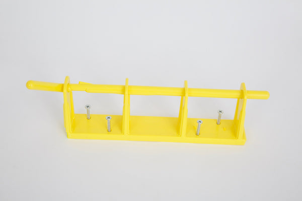 Yellow Rack 3-Bay Wall Mount